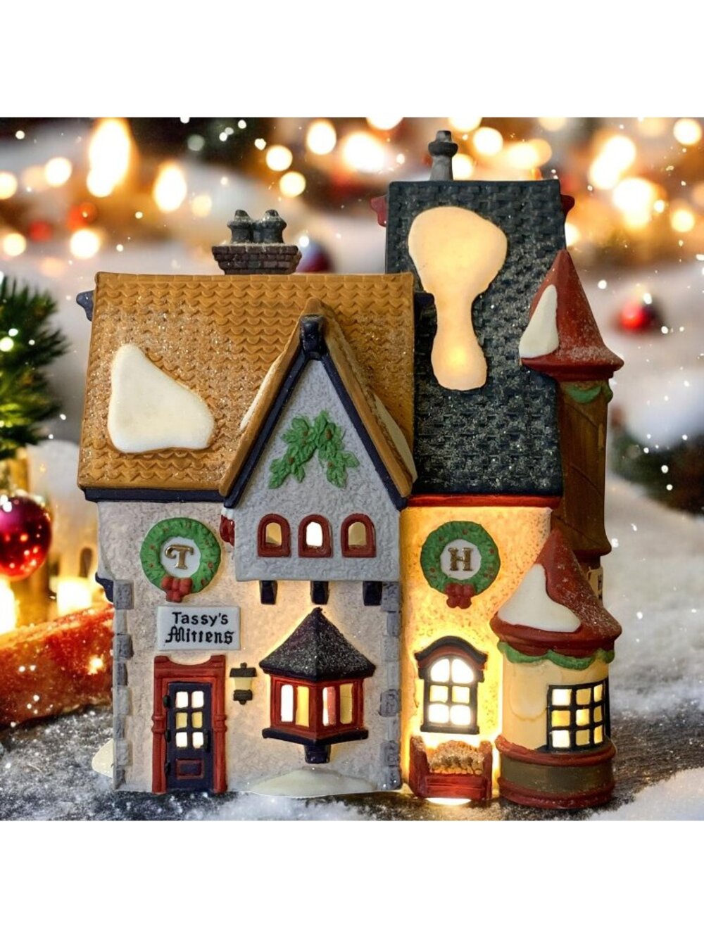 Dept 56 Tassy's Mittens & Hassel's Woolies North Pole Village Building - 1991
